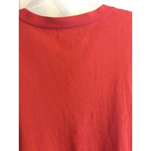 Cathy Daniels Lightweight Pullover Sweater Red Studded Neck Sz 2X - Picture 6 of 9